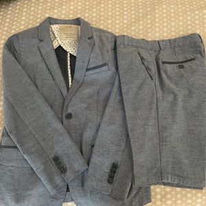 Zara boys baby blue short suit
